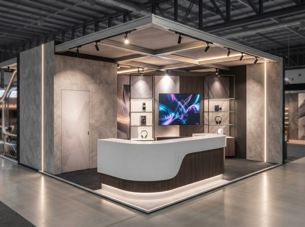 Exhibition Stall Fabrication Services with Custom and Modular Booth Design