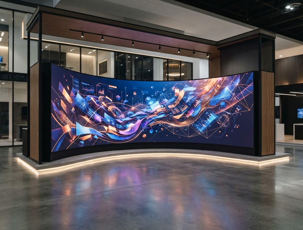 Professional LED video wall installation