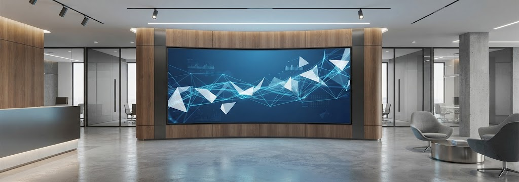Video wall benefits in a modern commercial space
